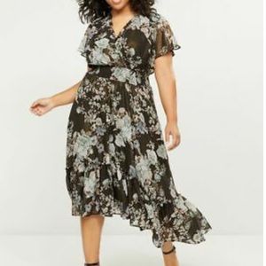 NWT Lane Bryant size 26/28 metallic high-low dress